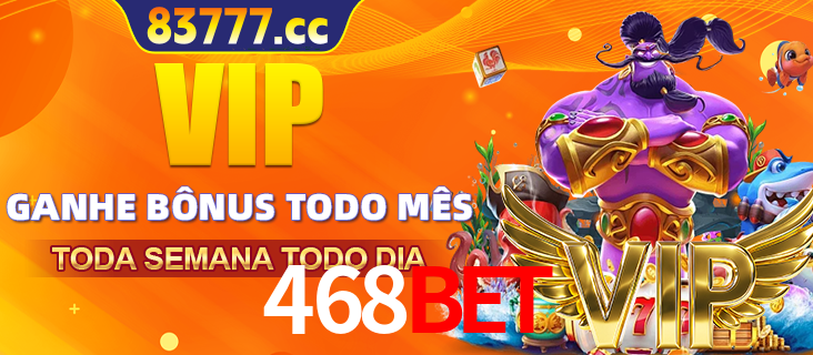 Banner promocional do 468BET oferecendo 100% de recompensas adicionais contínuas para quem fizer o login diário (Daily sign-in), com um mascote de coelho.